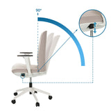 Adjustable backrest with a 90° tilt angle of the Professional Office Chair NESTORA by hjh OFFICE