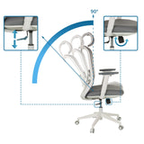 Adjustment mechanisms and 90 degree backrest tilt of the Professional Office Chair MIKEO G by hjh OFFICE