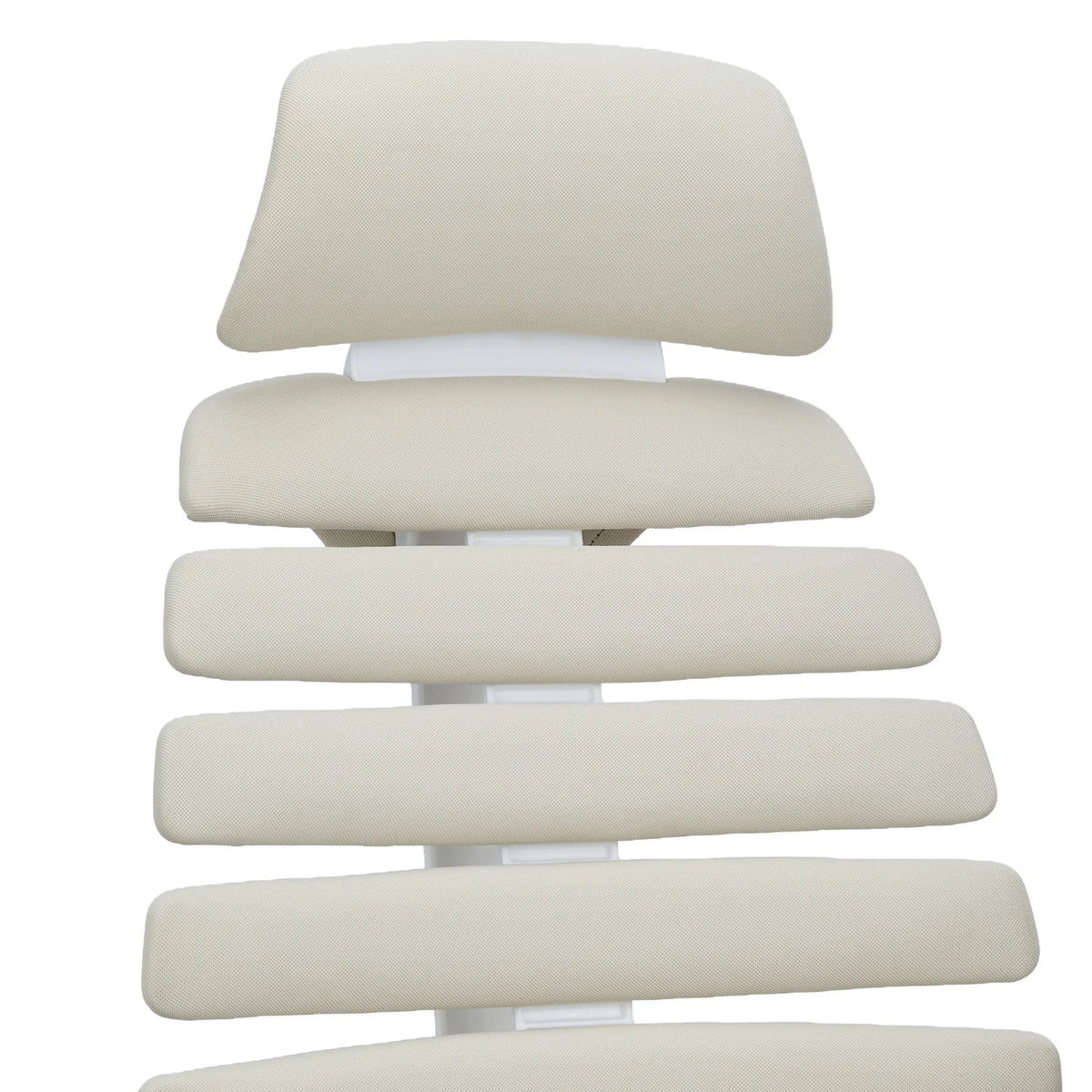 Padded fabric backrest of the ERGO LINE W Professional Office Chair in Salted Caramel by hjh OFFICE