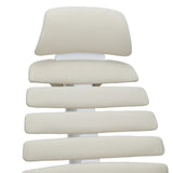 Padded fabric backrest of the ERGO LINE W Professional Office Chair in Salted Caramel by hjh OFFICE