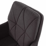 Dark grey upholstery with diamond stitching of the Home Office Chair SHAKE 350 by hjh OFFICE