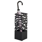 Black umbrella stand PLUVARIS from Accessories with an umbrella by hjh LIVING placed inside