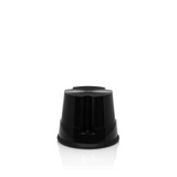 Black Step stool TIO-S with non-slip surface by hjh OFFICE – 360-degree view (front view 0°)