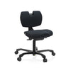 EvoShift office chair with black fabric upholstery and five castors by hjh OFFICE