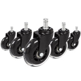 5x ROLO SKATE ST 11mm/75mm Hard floors - Castors 