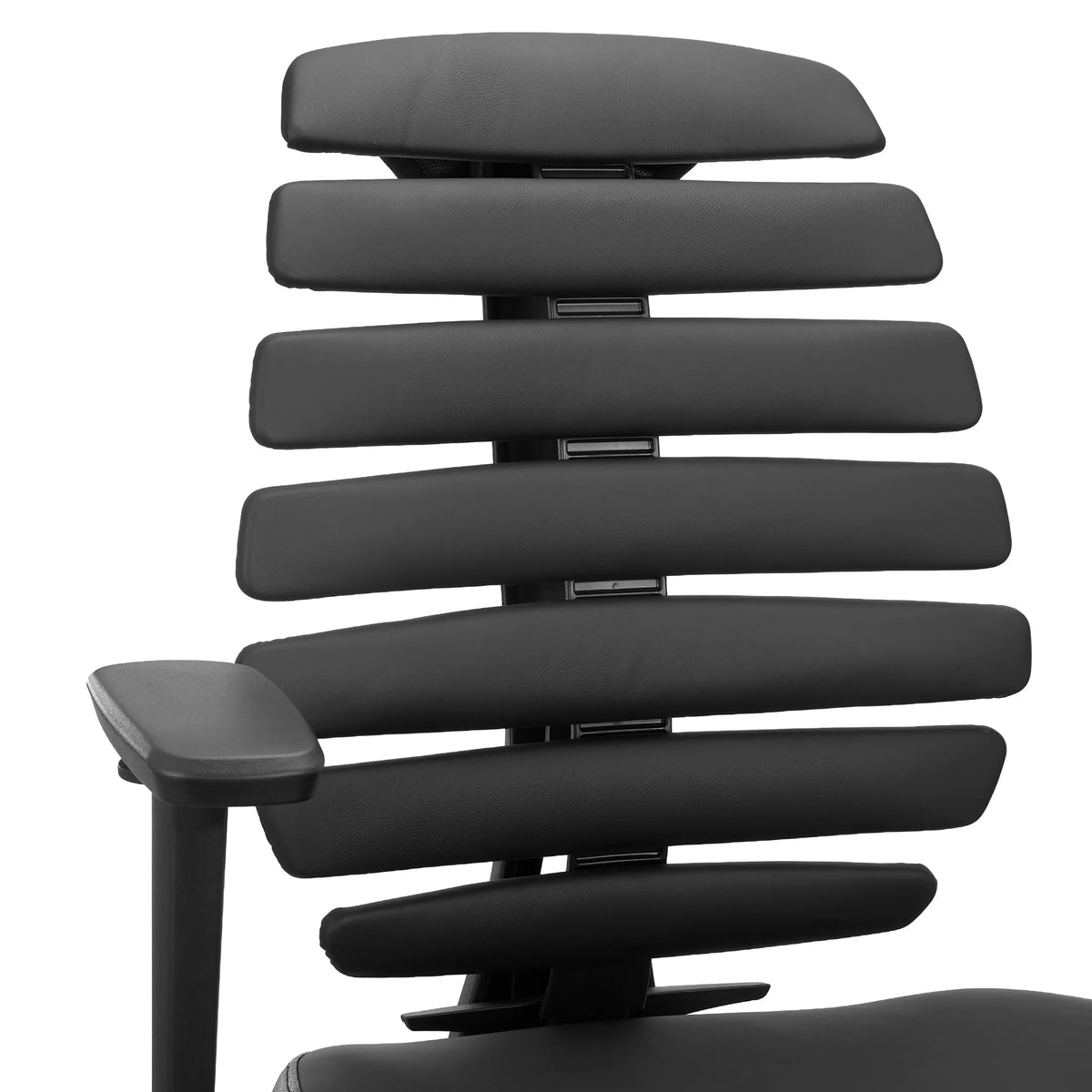Backrest with leather upholstery of the ERGO LINE II WORK counter chair in black by hjh OFFICE