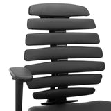 Backrest with leather upholstery of the ERGO LINE II WORK counter chair in black by hjh OFFICE