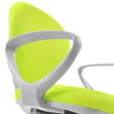 Grey armrest of the KID COLOUR G1 children's swivel chair with green mesh fabric by hjh OFFICE