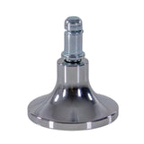 Silver chair glide STAND C for carpets with 11 mm diameter by hjh OFFICE