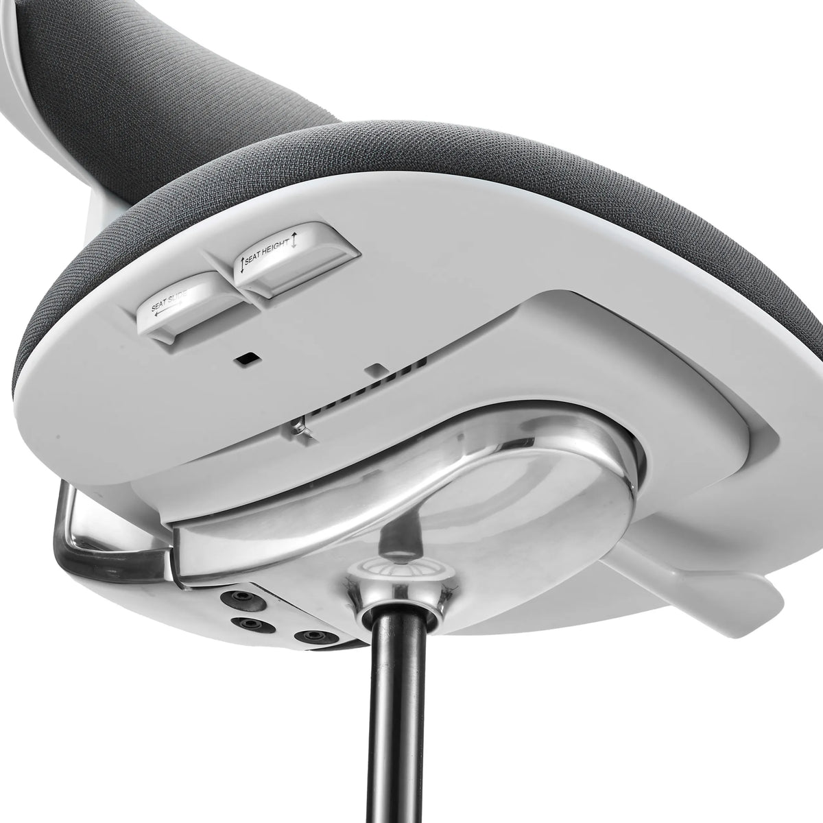 Height adjustment mechanism under the seat of the Work Chair TOP WORK 40 W by hjh OFFICE
