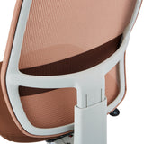 Brown mesh backrest of the Professional Office Chair Minoro W by hjh OFFICE