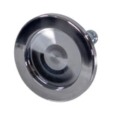 Silver chair glide STAND C for carpets with 11 mm diameter by hjh OFFICE