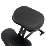 Black seat and knee pad of the kneeling chair ORTHONI by hjh OFFICE