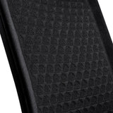 Diamond-patterned fabric upholstery of the High End Office Chair VERVIO in black by hjh OFFICE