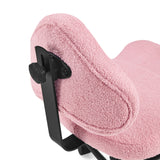 Black adjustment mechanism and pink textured upholstery of the Asanasit meditation chair by hjh LIVING