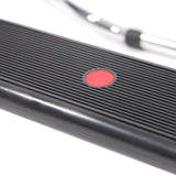 Red printed area on the ribbed black surface of the PODI IV footrest by hjh OFFICE
