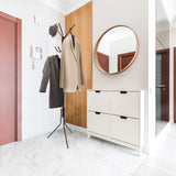 Black Coat Stand SPACE IV with multiple hooks for clothes and hats by hjh OFFICE