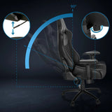 Adjustable backrest up to 90 degrees of the Gaming chair GAMEBREAKER SX 04 by hjh OFFICE
