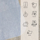 Surface of the FORTIFLEX Office Mat in milky white with functional symbols by hjh OFFICE