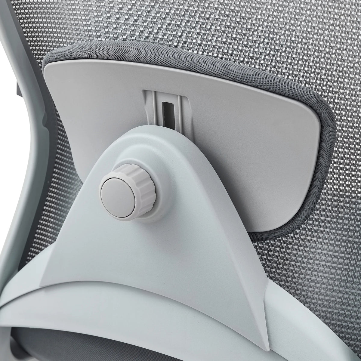 Height-adjustable lumbar support of the Top Work 44 W Counter chair in grey by hjh OFFICE
