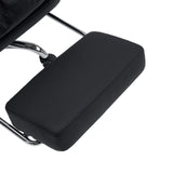 Black headrest of the Relax Legoro Home Office Executive Chair with chrome bracket by MyBuero