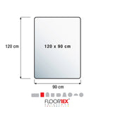 Technical drawing of the Office Mat ULTIMAT II, 120 x 90 cm, by Floortex