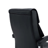 Back of the backrest of the Relax Prestio home office chair in black by MyBuero