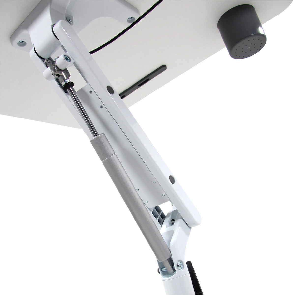 Gas spring of the STAND VM-SU I standing desk in white by hjh OFFICE