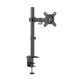 Black Monitor Mount Ergomount M1 with height-adjustable pole and VESA plate by hjh OFFICE
