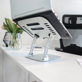 Silver stand of the Pad LAPTOP STAND by hjh OFFICE