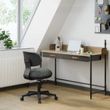 Grey Home Office Chair SITMOTION B with dark frame and castors by hjh OFFICE