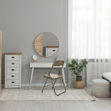 Folding chair TUDELA BASIC in taupe made of PVC with metal frame by hjh OFFICE