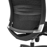Back of the mesh backrest of the Professional Office Chair PORTO MAX HIGH I in black by hjh OFFICE