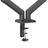 Desk mounting with screw clamp of the Ergomount GF2 Monitor Mount in black by hjh OFFICE