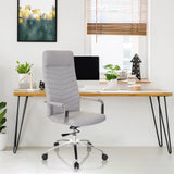Home Office Chair SARANTO PLUS in light grey with armrests and caster base by hjh OFFICE