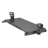 Black VM-KB keyboard tray with side mounting brackets and sliding rails by hjh OFFICE