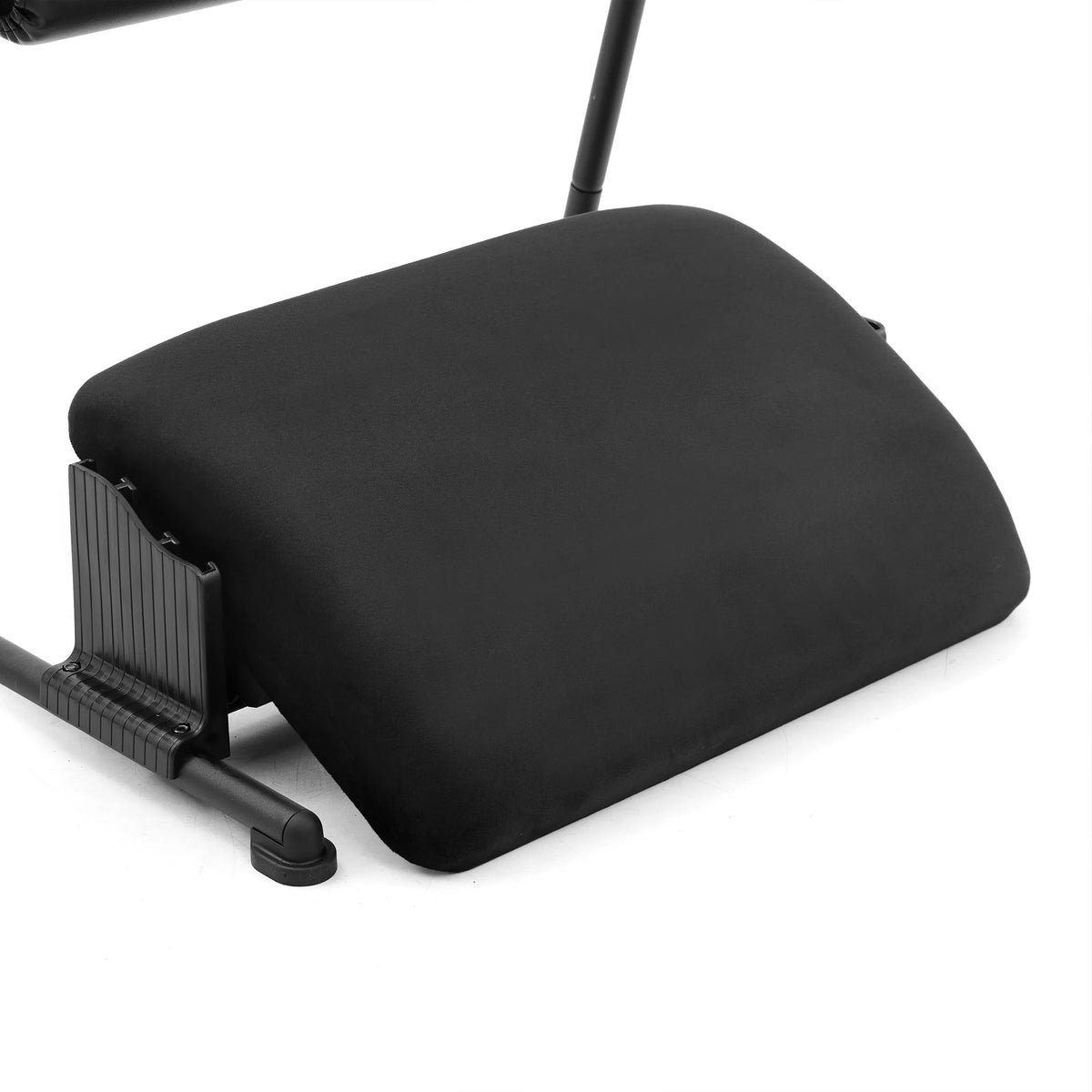 Black padded cover for the Podi Velvet Footrest by hjh OFFICE