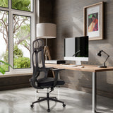 Home Office Chair ERGOMY with mesh backrest and black frame by MyBuero