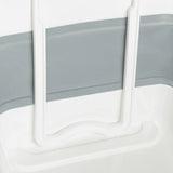 White folding elements and grey side wall of the folding container CLEAN SILW by hjh OFFICE