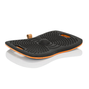 Black Balance board ACTIV with nubbed structure and orange edge by hjh OFFICE