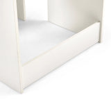 Lower housing edge and stand of the Glamdesk Makeup Mirror in white by hjh LIVING