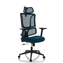 ERGOMY | Fabric / Mesh | Frame: White - Home Office Chair 