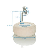 Dimensional drawing of the Mobile phone & tablet holder COMFILAP II with an outer diameter of 30 cm by hjh OFFICE