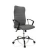 Home Office Chair ARTON 40 with grey fabric cover and chrome base by hjh OFFICE