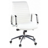Professional Executive Chair ASPERA 10 in cream white with quilted upholstery and chrome armrests by hjh OFFICE