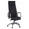 Luxury Executive Chair ASPERA 20 with black cover, transverse stitching and chrome armrests by hjh OFFICE