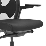 Black seat and armrest of the ARCEO B professional office chair by hjh OFFICE