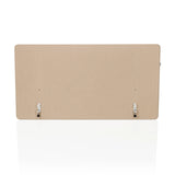 Beige table partition FLEXMIUT D1 with two silver brackets by hjh OFFICE