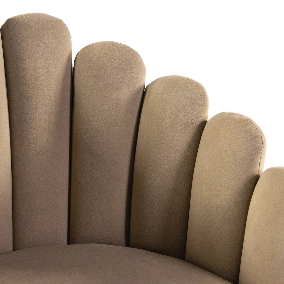 Shell-shaped backrest of the Dining chair SCALLORE in beige by hjh LIVING