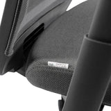 Fabric seat of the Professional Office Chair COLORE with brand label by hjh OFFICE
